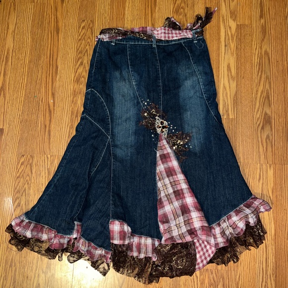 NWT-West 36th vintage denim maxi skirt - Picture 7 of 8